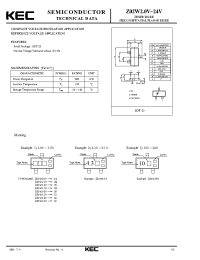 Datasheet Z02W2.0V manufacturer KEC